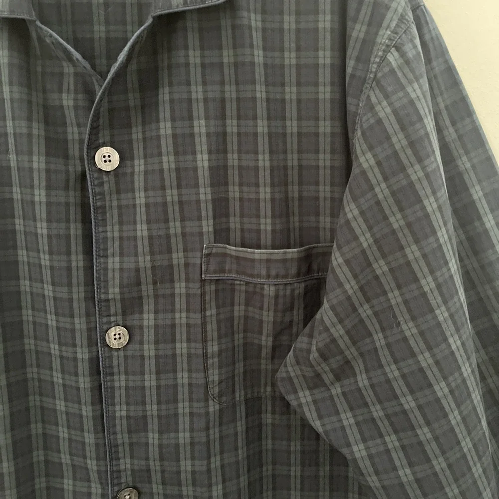 Brooks Brothers Men's Tartan Plaid XL Pajama Set Americana Classic Loungewear